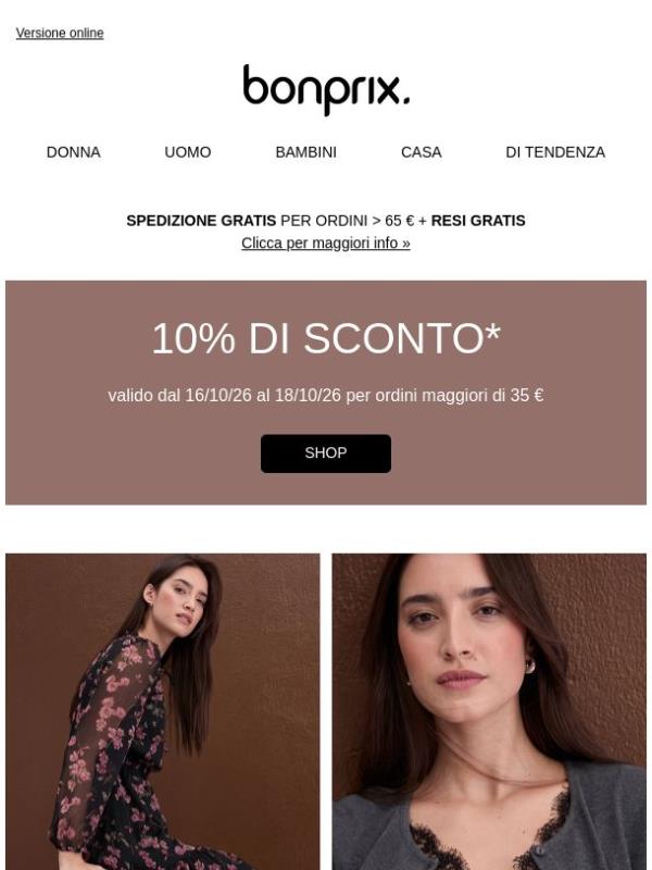 Affrettati: 10% di sconto, solo per poco tempo!