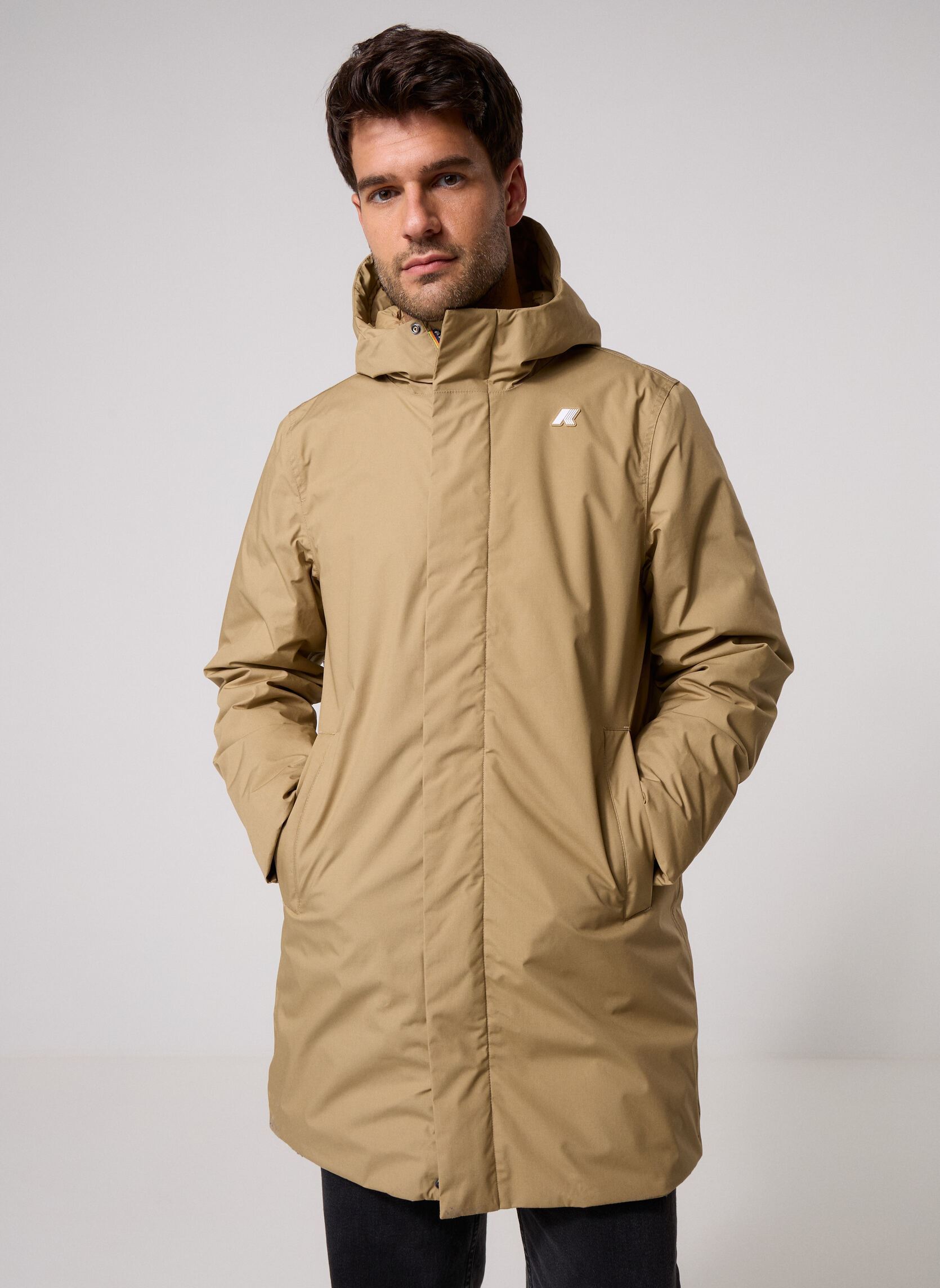 K-Way Vestes Thomas Warm Micro Canvas homme marron