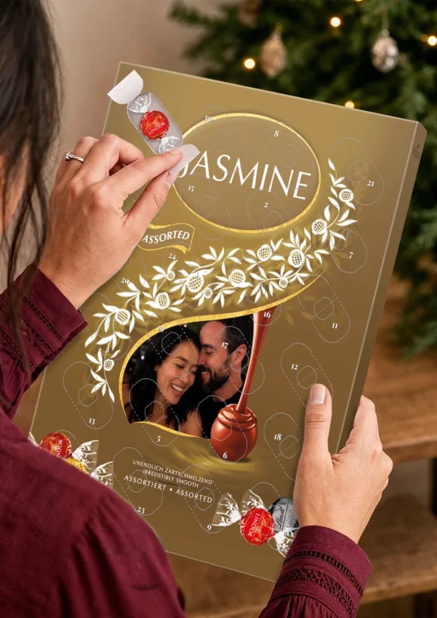 Il tuo <i>calendario dell'Avvento Lindt Lindor</i> pieno di deliziosi preferiti natalizi