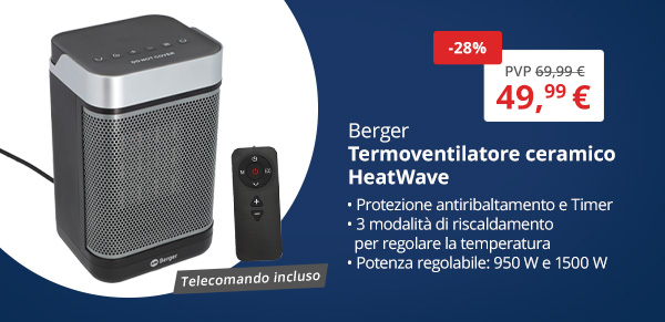 Termoventilatore ceramico Berger HeatWave