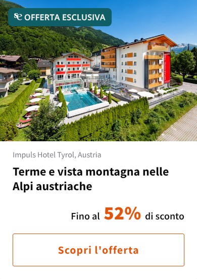 Terme e vista montagna nelle Alpi austriache