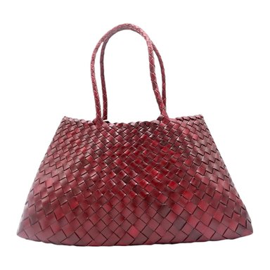 Dragon Diffusion — Borsa a Spalla Santa Croce Big In pelle intrecciata