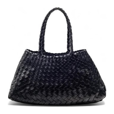 Dragon Diffusion — Dragon Borsa Santa Croce Big in Pelle intrecciata
