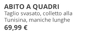 Elegante abito a quadri per apparizioni stilose