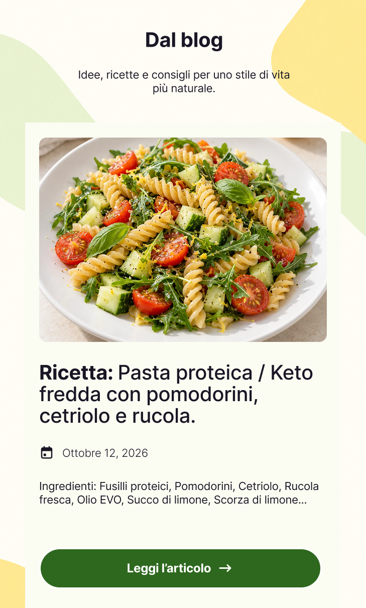 Ricetta Pasta proteica