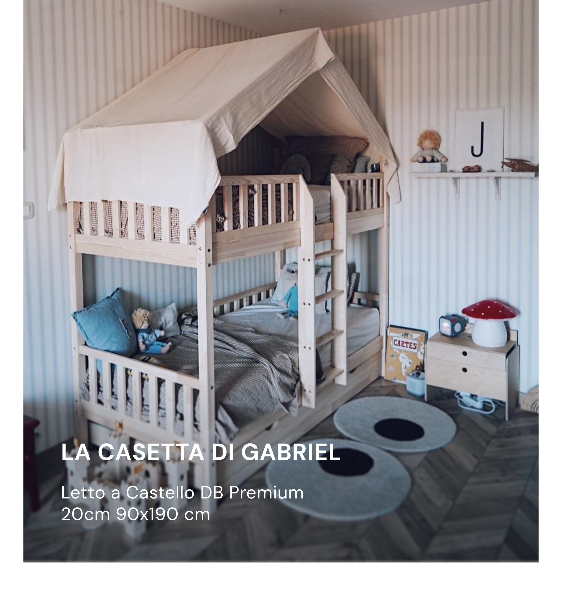 La cabane de Théo. Lit Superposé DB Premium 20cm 90x190 cm. Découvrir