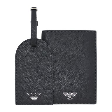 Emporio Armani — Gift Box Portapassaporto e Tag Valigia per Viaggiatori