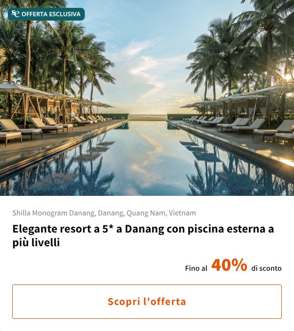Elegante resort a 5* a Danang con piscina esterna a più livelli