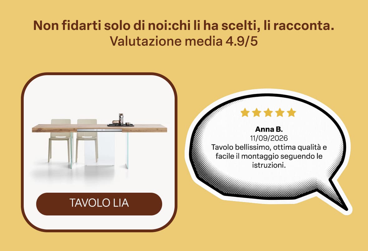 Mobili Fiver - Tavolo Lia