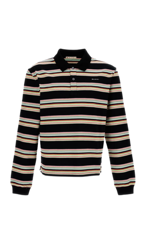 Striped polo shirt