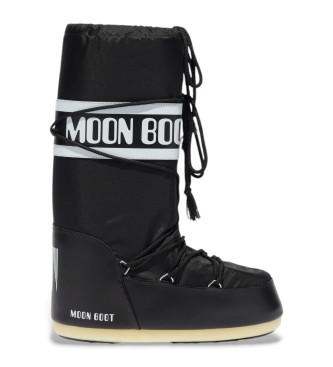 Stivali in nylon con icona nera