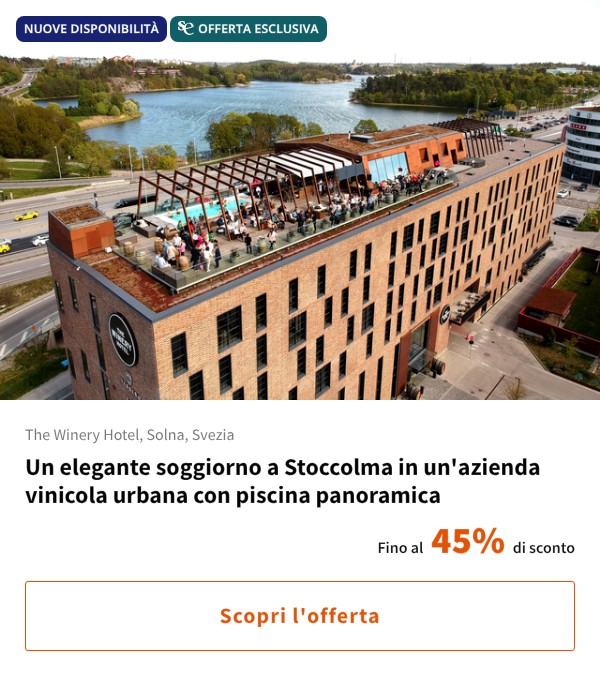 Un elegante soggiorno a Stoccolma in un'azienda vinicola urbana con piscina panoramica