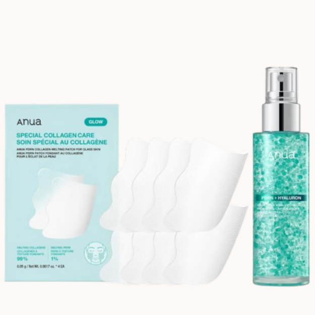 Anua PDRN Mist & Melting Patches For Glass Skin Bundle
