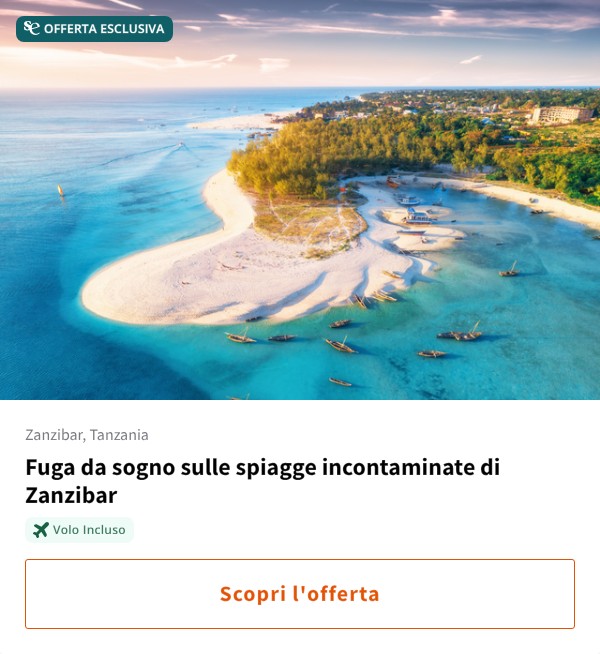 Fuga da sogno sulle spiagge incontaminate di Zanzibar