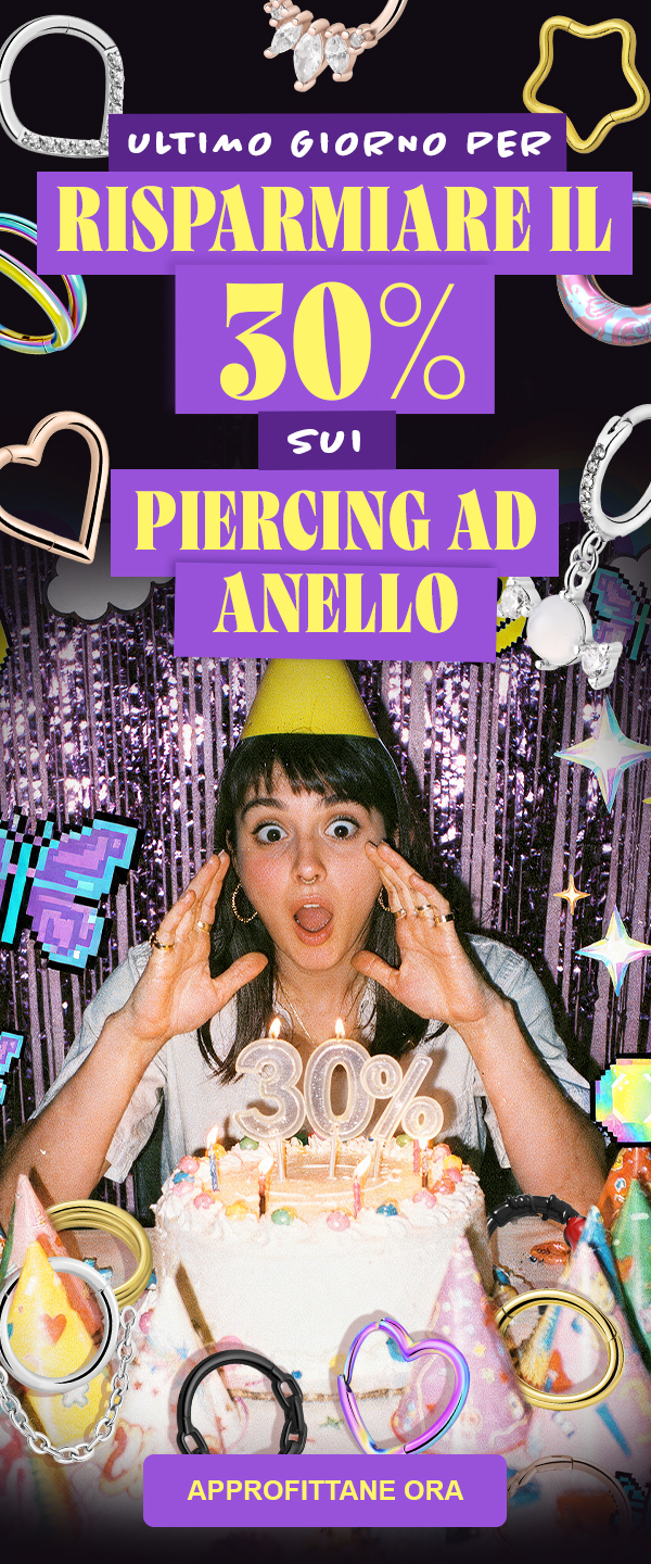 REMINDER-30OFF-PIERCING-RINGS