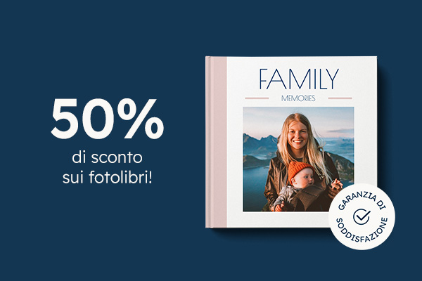 Fotolibri scontati del 50%! Solo fino al 22/10!