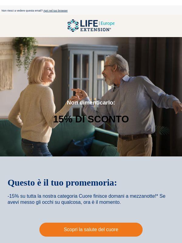 Ultima chance: -15% su Cuore, finisce domani