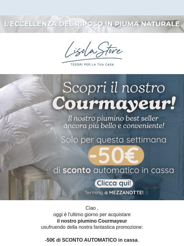 🌙 Ancora poche ore per regalarti il piumino Courmayeur con 50€ di Sconto