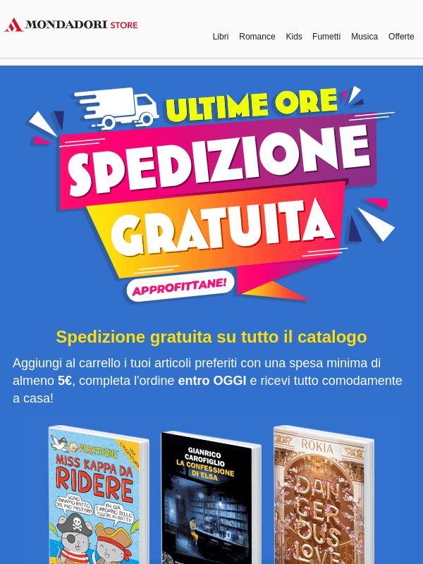 ⏳Ultime ore per azzerare le spese di spedizione!