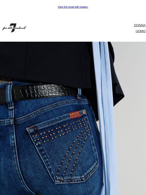 Il denim che valorizza la silhouette