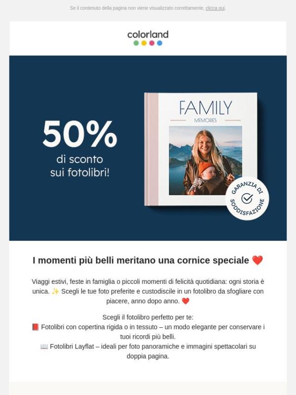 🔥 Fotolibri scontati del 50%! Solo fino al 22/10! 🔥