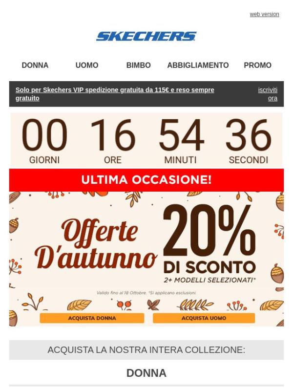 Offerte d'autunno: ultima occasione!