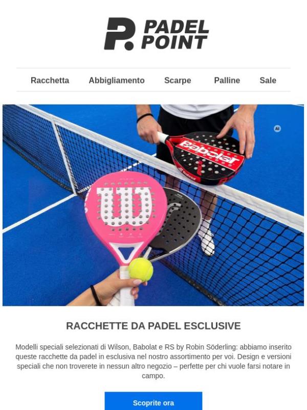 Queste racchette da padel le trovate solo da noi
