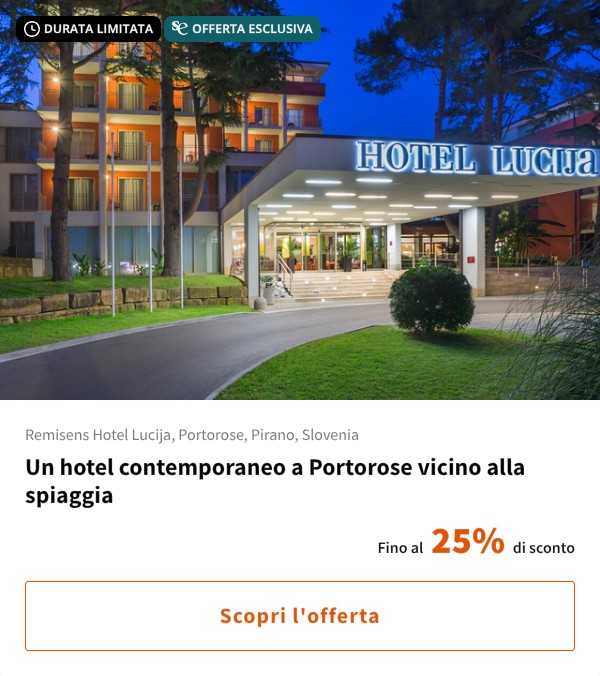 Un hotel contemporaneo a Portorose vicino alla spiaggia