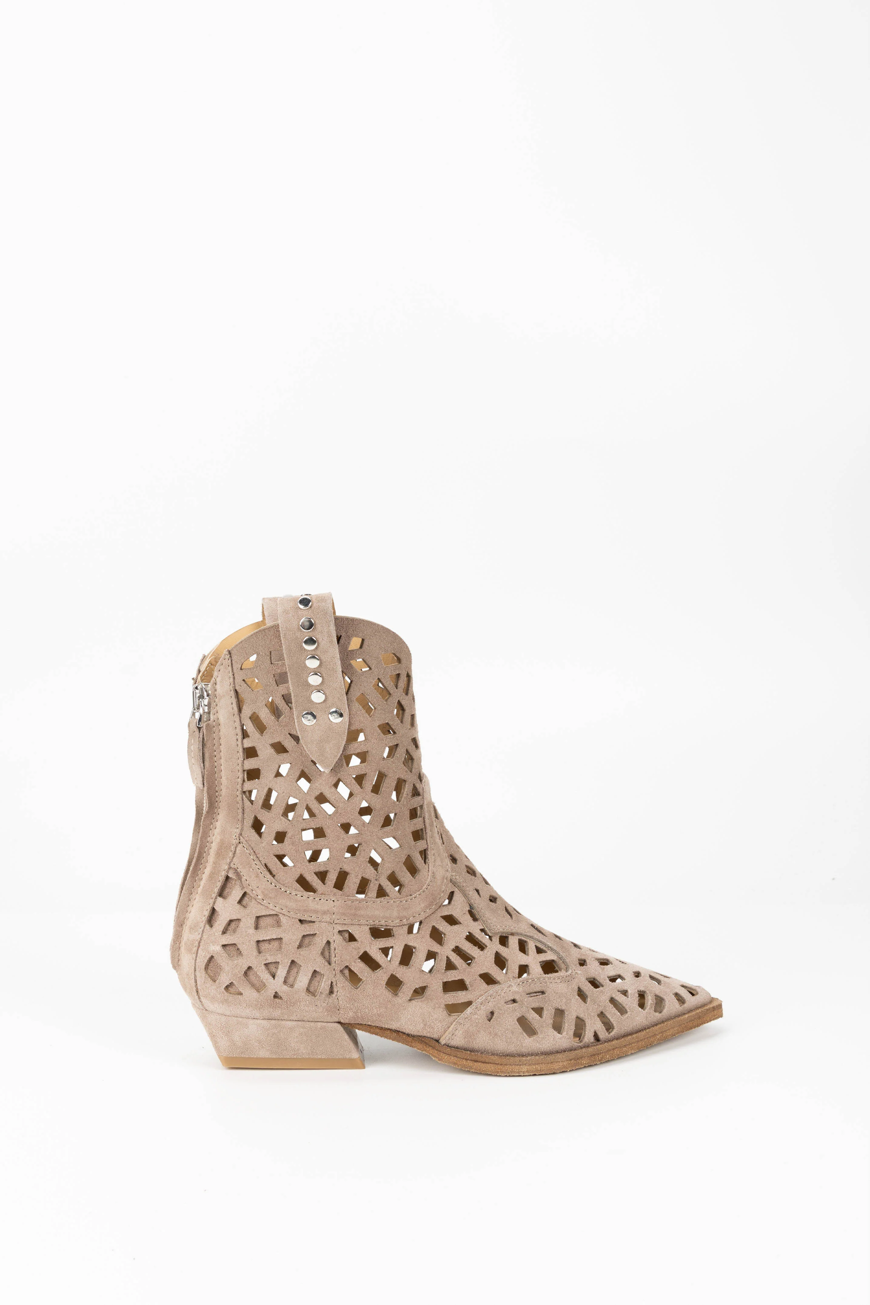 Stivaletti In Camoscio Lucille