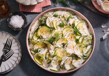Creamy cucumber dill salad