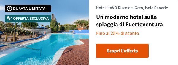 Un moderno hotel sulla spiaggia di Fuerteventura