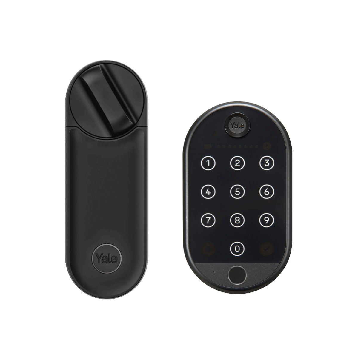 Image of Smart Lock Linus® L2 Nero + Tastierino Smart 2 con Impronta Digitale