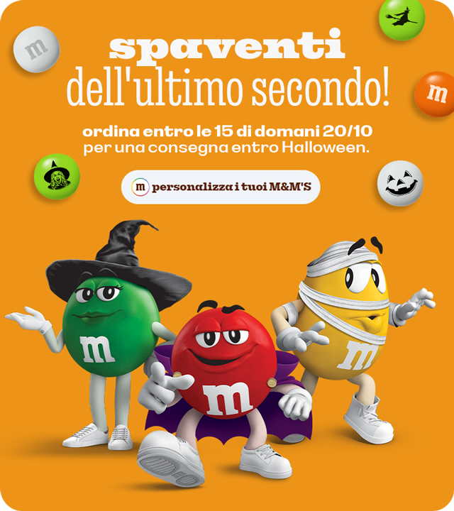 PERSONALIZZA I TUOI M&M'S