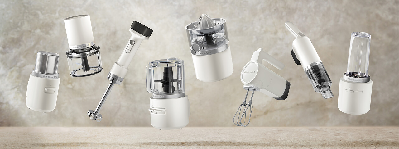 The Go Cordless collection in Porcelain