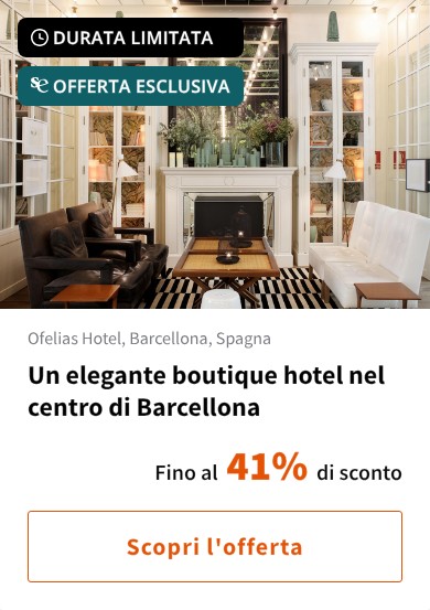 Un elegante boutique hotel nel centro di Barcellona