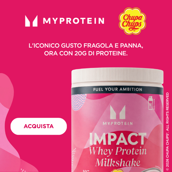 impact whey protein milkshake x chupa chups