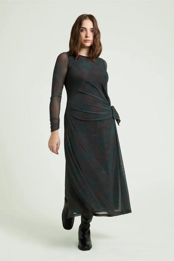 ABITO IN TULLE STAMPATO