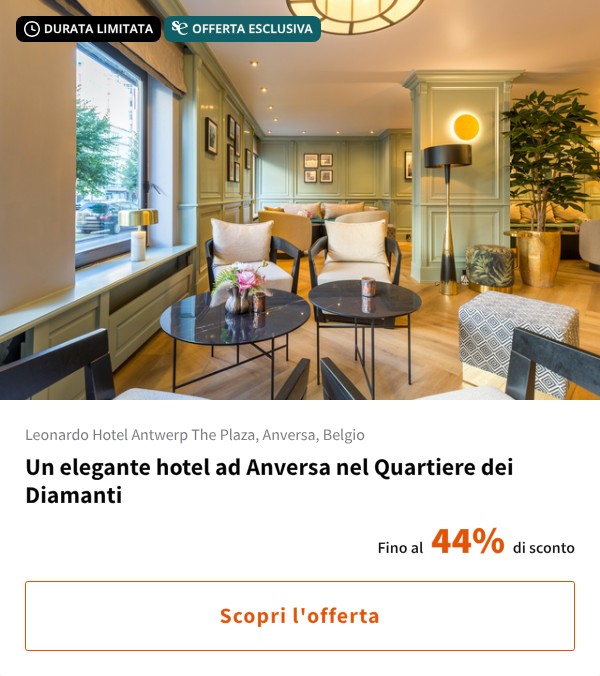 Un elegante hotel ad Anversa nel Quartiere dei Diamanti