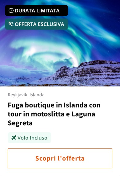 Fuga boutique in Islanda con tour in motoslitta e Laguna Segreta