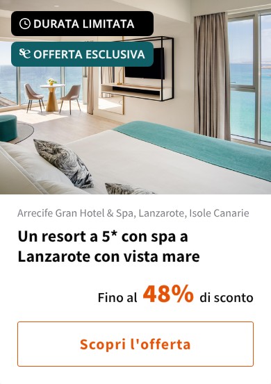 Un resort a 5* con spa a Lanzarote con vista mare