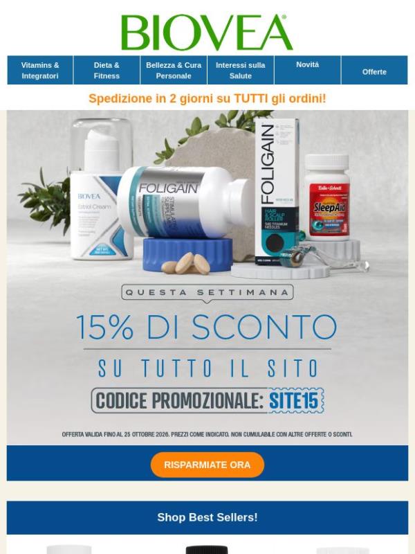 🌿La Tua Offerta Esclusiva del 15% di Sconto è Qui!