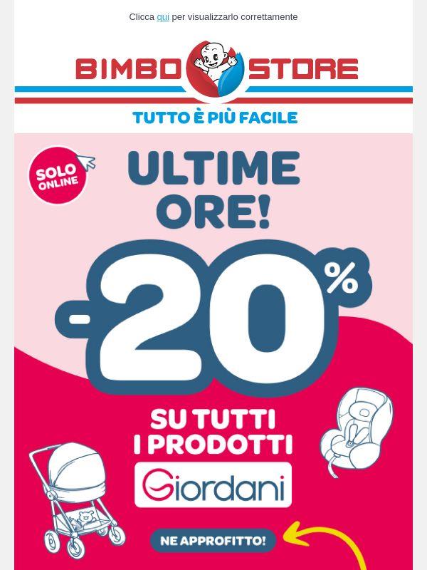🔥 ULTIME ORE -20% GIORDANI! 🔥