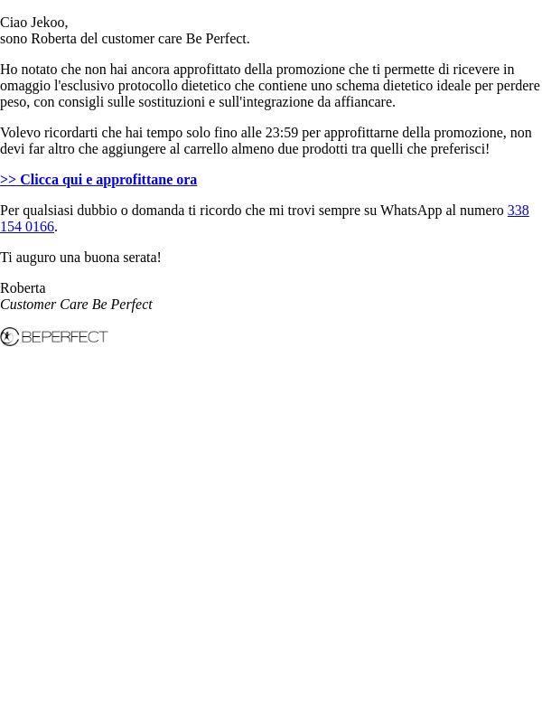 Hai visto la promozione?