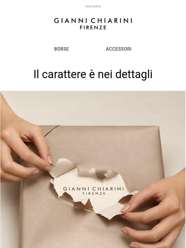 Ricevi in omaggio la tracolla Gianni Chiarini Firenze
