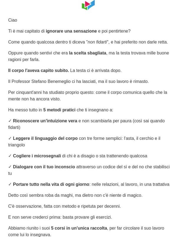 Quel nodo allo stomaco aveva ragione?