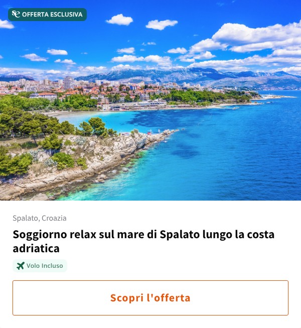 Soggiorno relax sul mare di Spalato lungo la costa adriatica