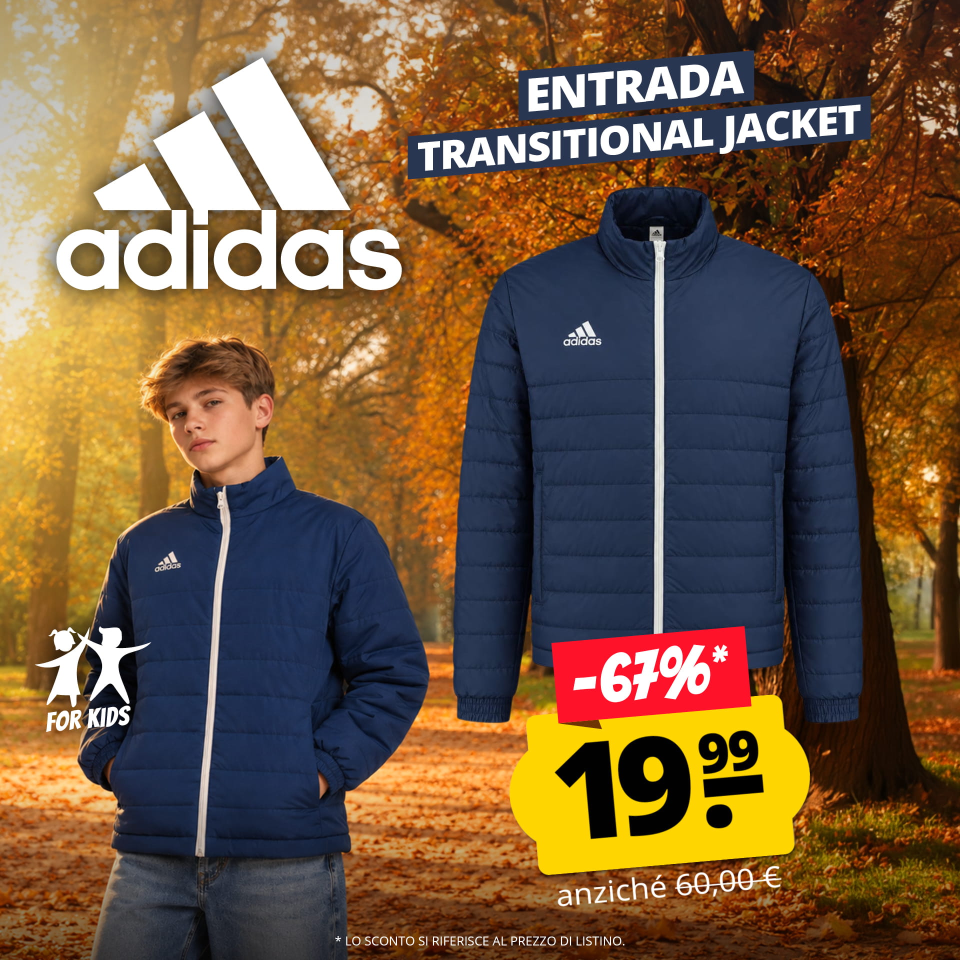 adidas entrada bambini transitorio giacca coach