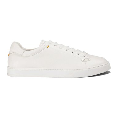 Doucal'S — Sneakers Uomo in Pelle Bianca con Memory Foam