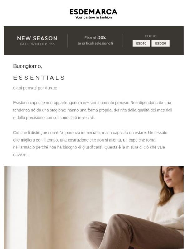 Essentials: una moda che non è effimera