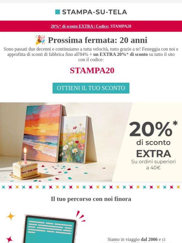 Compiamo 20 anni e il regalo è per te 🎁